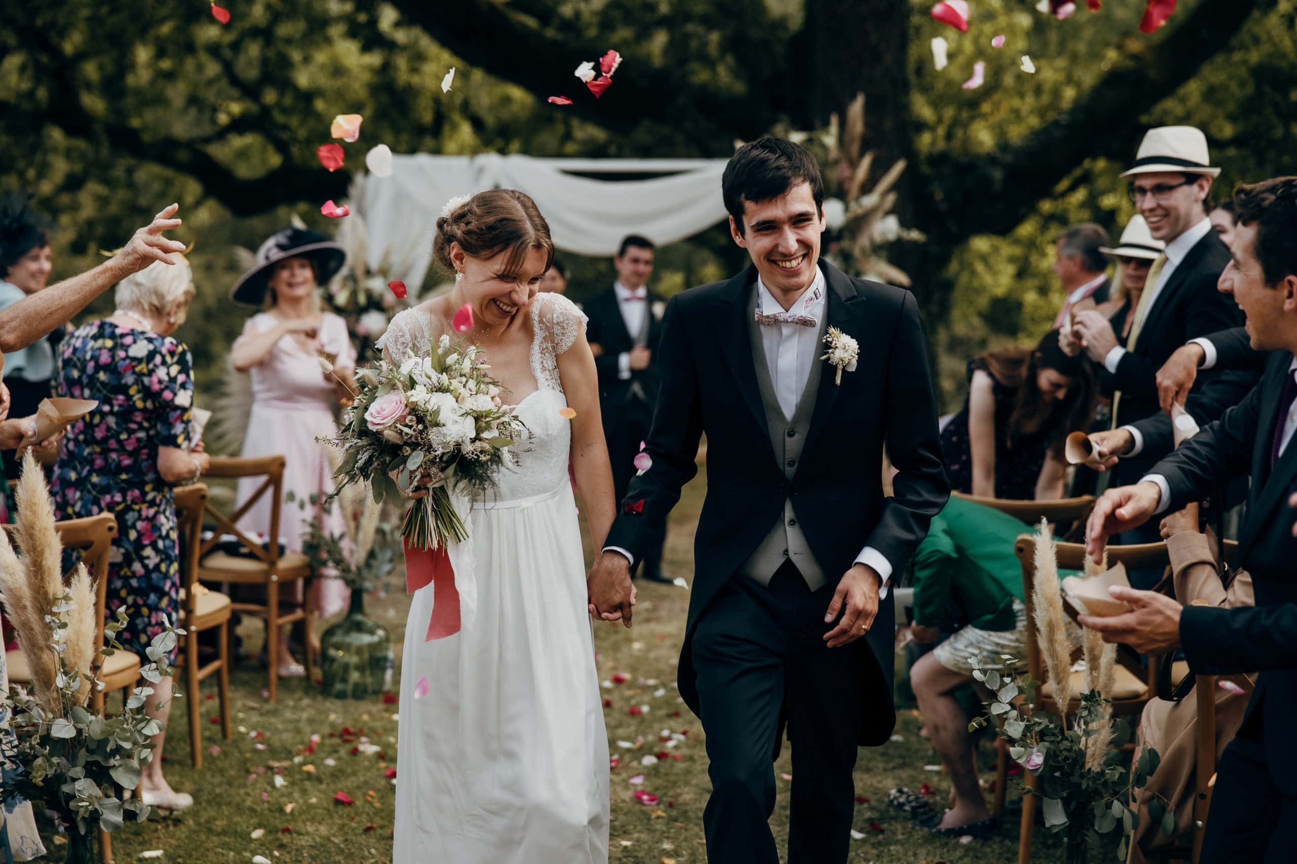 Un mariage dans le Sud-Ouest en Nouvelle-Aquitaine, dans la maison familial.