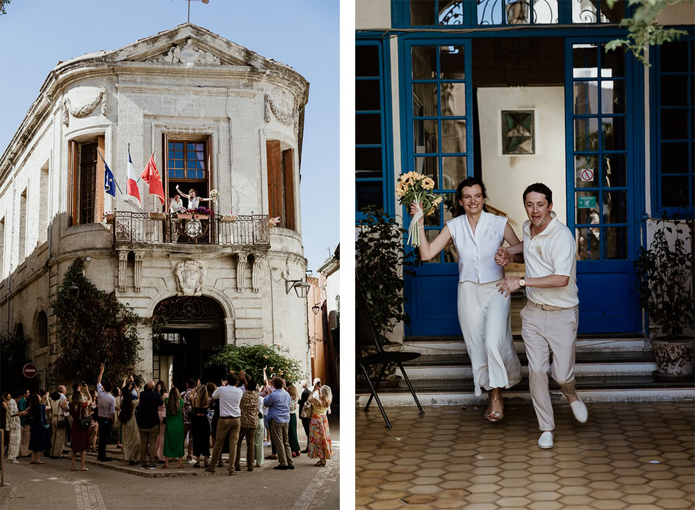 Mariage civil en décalé : couple complice profitant d'un moment de détente avant la grande cérémonie de mariage par maxime decarsin photographe