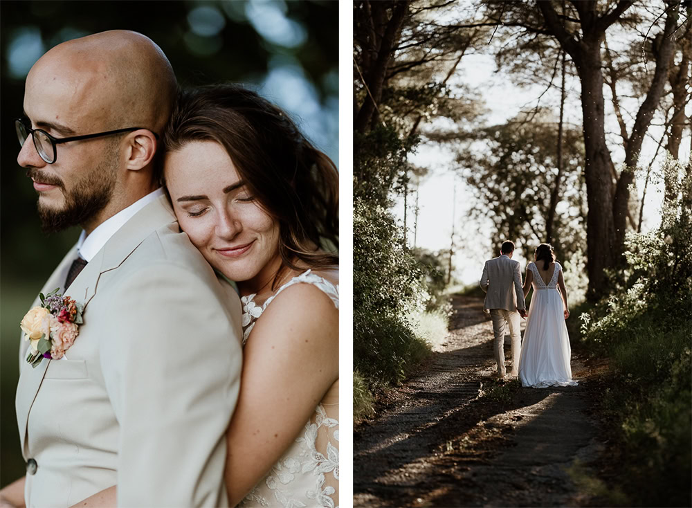 Photo de 2 couples en noir et blanc prises par Maxime Decarsin photographe nomade