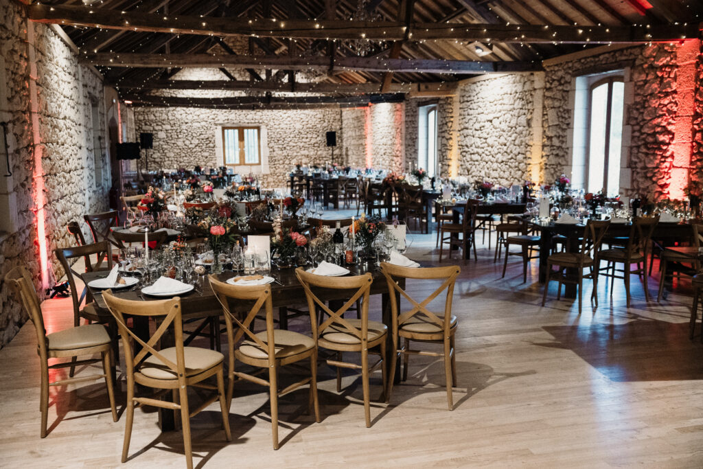 Salle de réception intérieure du Domaine de Beaufort